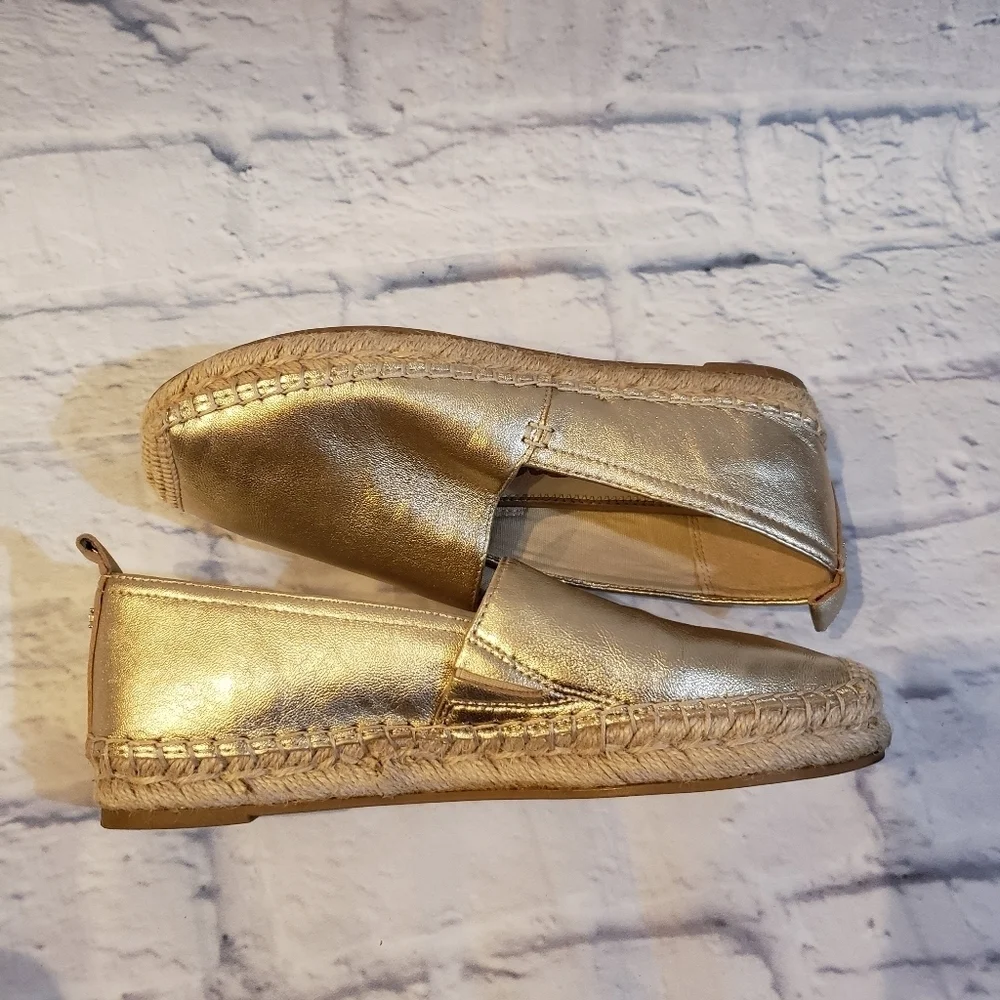 Sam Edelman Khloe Gold Espadrilles Size 6